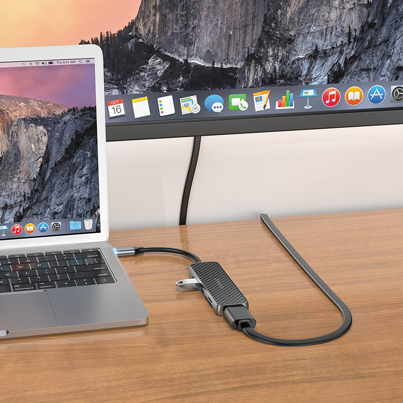 Hoco Hb24 6 In 1 Usb C Multifunction Adapter 60W C Hoco Hb24 6 In 1 Usb C Multifunction Adapter 60W C