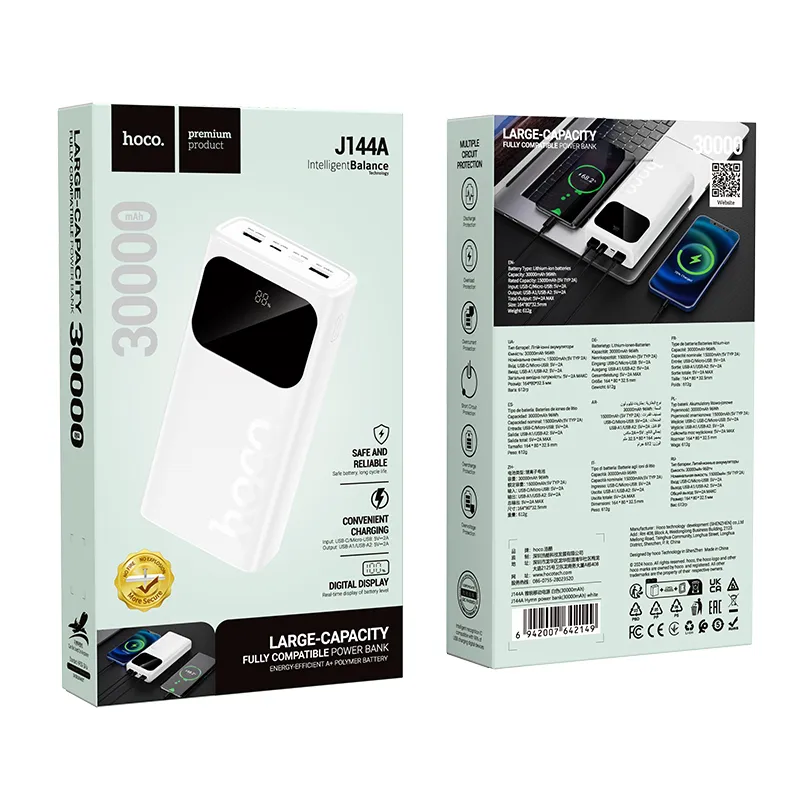 Hoco J144A Hymn Power Bank (30000Mah) C