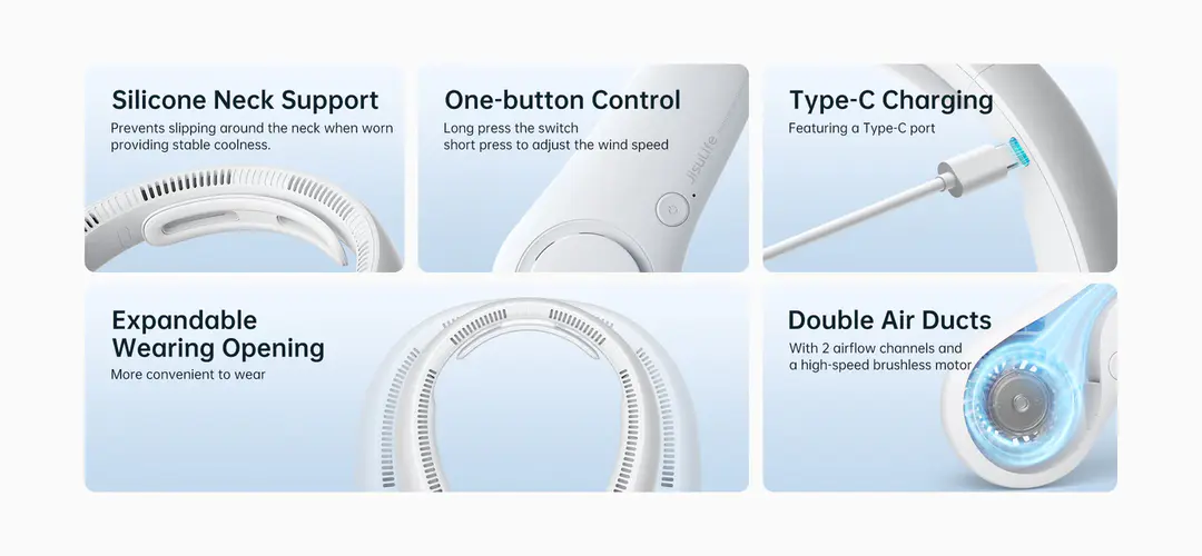 Jisulife Neck Fan Life4 A Jisulife Neck Fan Life4 A