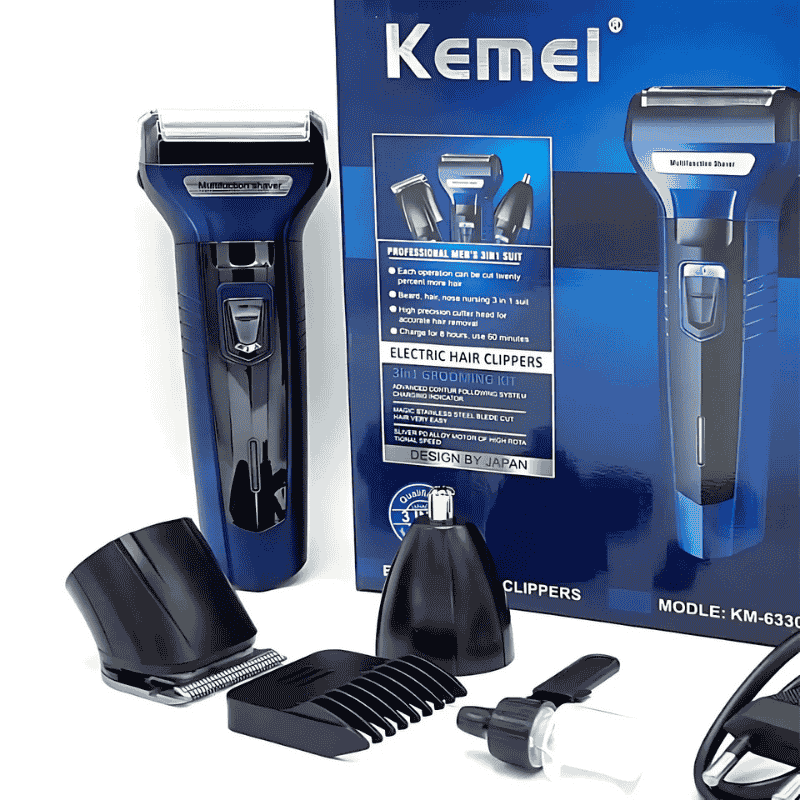 Kemei Km 6330 3 In 1 Hair Clipper Grooming Kit Trimmer A