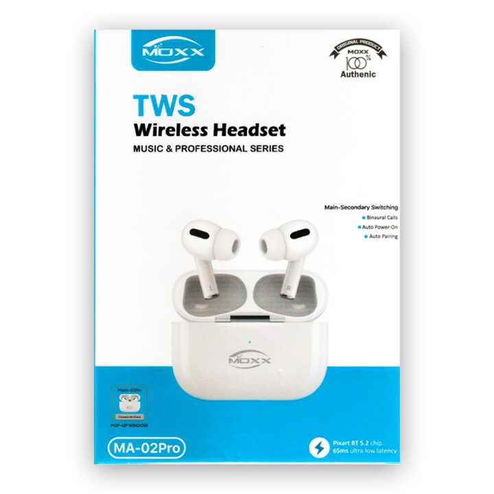 Moxx Ma 02Pro Wireless Headset Earbuds B Moxx Ma 02Pro Wireless Headset Earbuds B