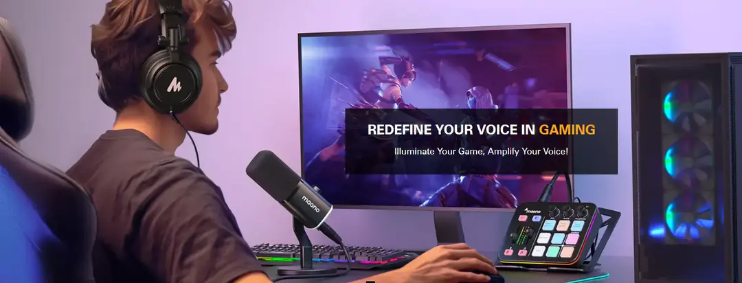 Maono Pd100X Rgb Usb Xlr Dynamic Microphone For Game Streamers B