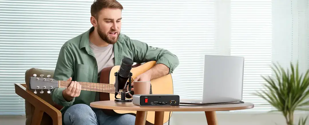 Maono Ps22 Audio Interface For Recording, Music Production, Guitar C Maono Ps22 Audio Interface For Recording, Music Production, Guitar C