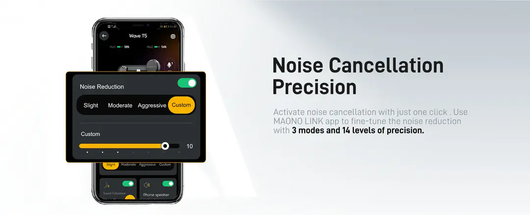 Maono Wave T5 Wireless Lavalier Microphone Combo C