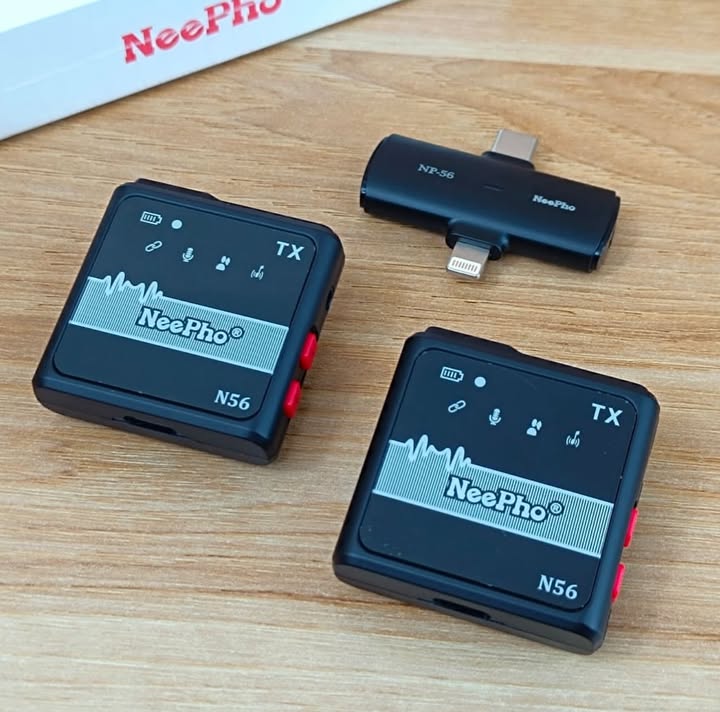 Neepho Np 56 Type C And Lightning Two In One Wireless Microphone B
