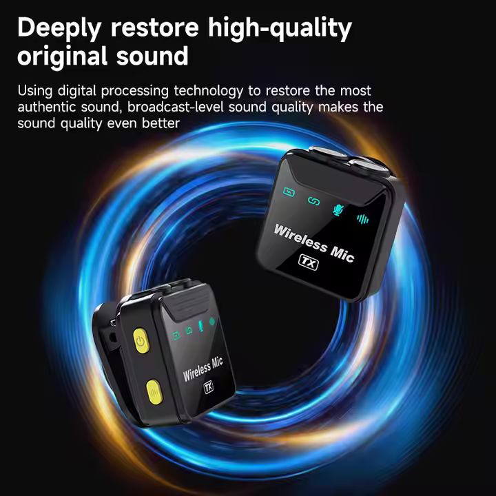 Sx23 Noise Canceling Mini Wireless Lavalier Microphone A Sx23 Noise Canceling Mini Wireless Lavalier Microphone A