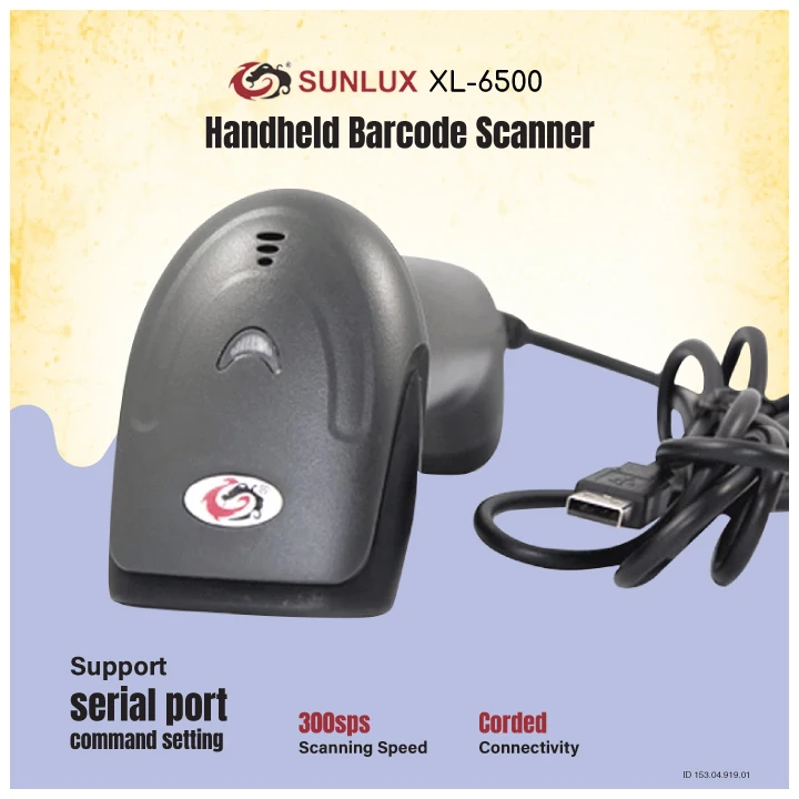 Sunlux Xl 6500 1D Handheld Barcode Scanner D Sunlux Xl 6500 1D Handheld Barcode Scanner D