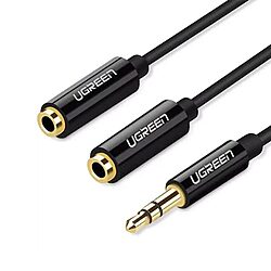 UGREEN AV134 3.5mm Male to 2 Female Audio Cable 20cm