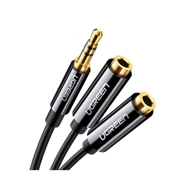 Ugreen Av134 3 5Mm Male To 2 Female Audio Cable 20Cm B Ugreen Av134 3 5Mm Male To 2 Female Audio Cable 20Cm B