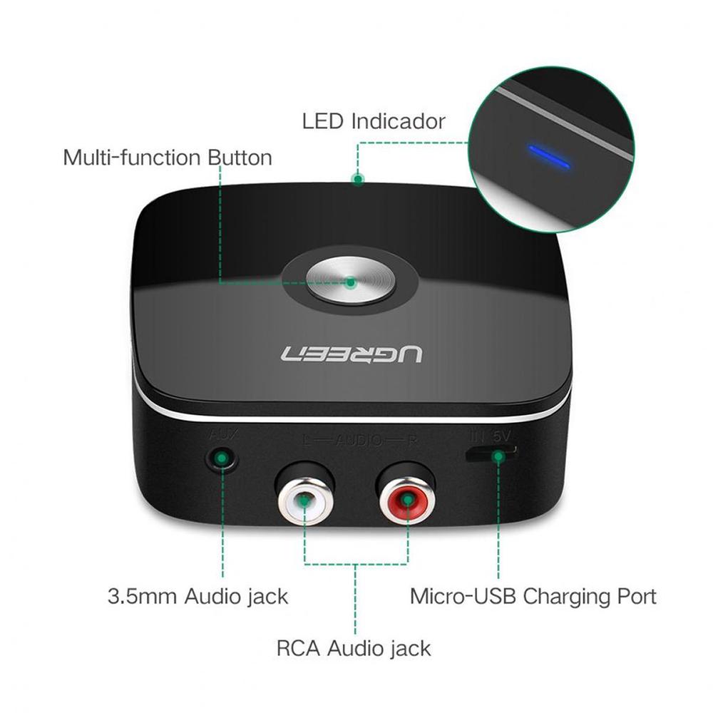 Ugreen Cm123 (30445) Wireless Bluetooth Audio Receiver B Ugreen Cm123 (30445) Wireless Bluetooth Audio Receiver B