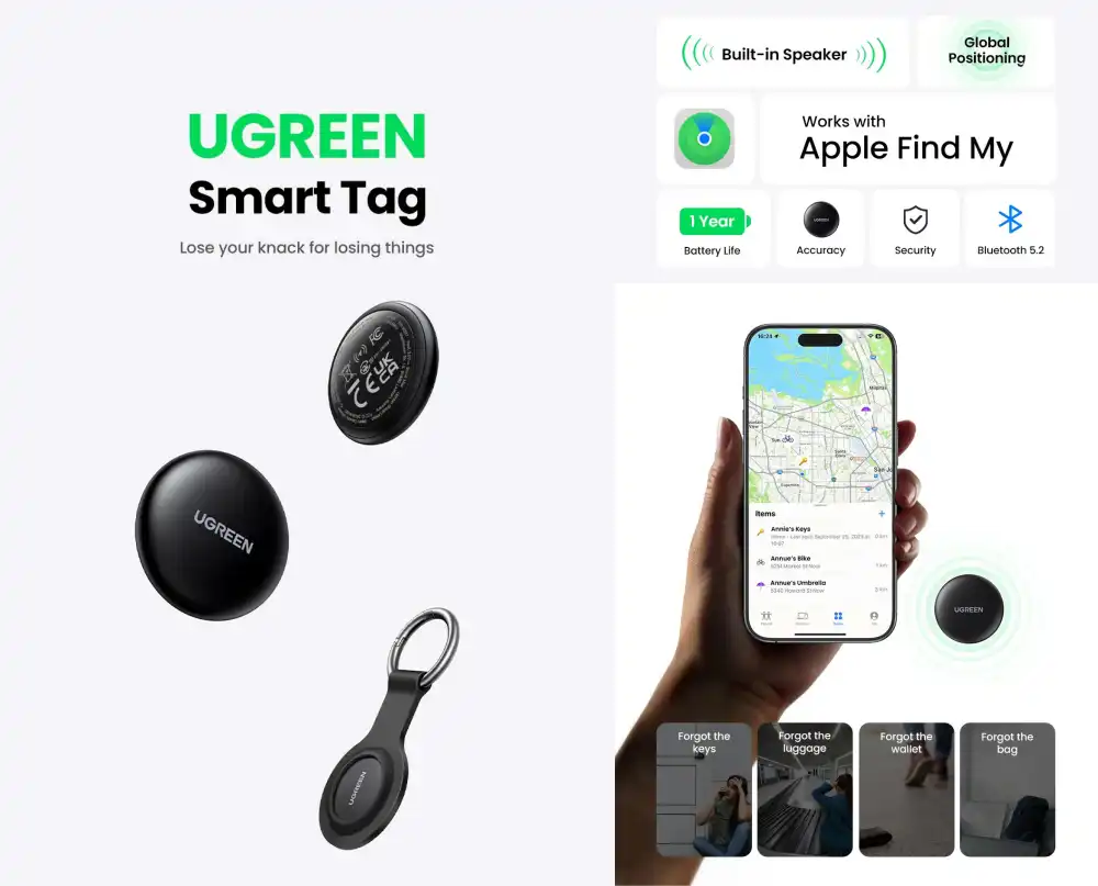 Ugreen Cm520 (60387) Smart Bluetooth Finder A Ugreen Cm520 (60387) Smart Bluetooth Finder A