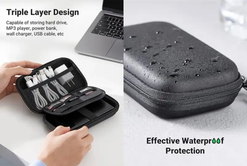 Ugreen Lp128 External Hard Drive Carry Bag (40707) A