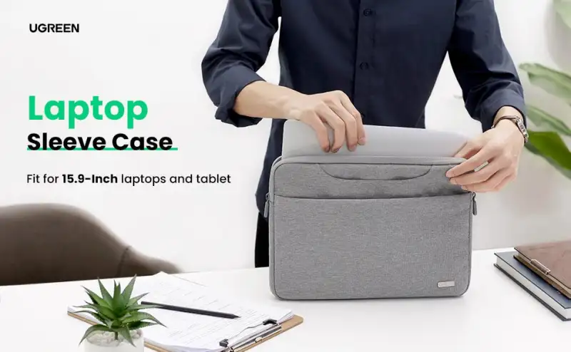 Ugreen Lp437 15 9 Inch Grey Laptop Sleeve Bag B