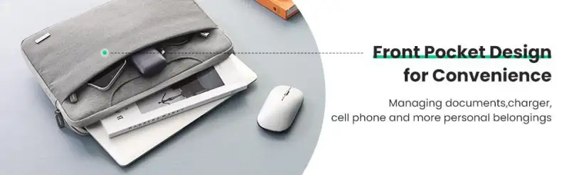 Ugreen Lp437 15 9 Inch Grey Laptop Sleeve Bag C