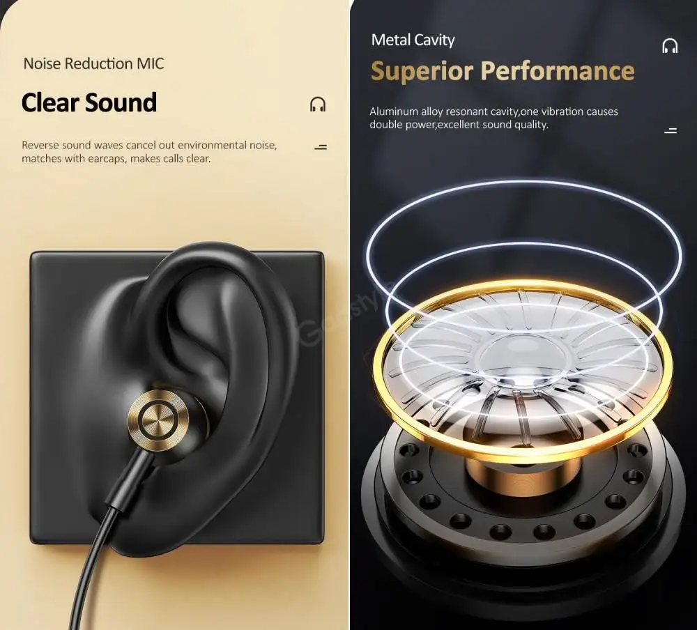 Usams Us Sj482 Ep 43 Type C In Ear Metal Earphone B