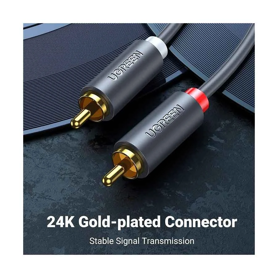 Ugreen Av104 (10520) 2Rca Male To Male 5 Meter Audio Cable C Ugreen Av104 (10520) 2Rca Male To Male 5 Meter Audio Cable C