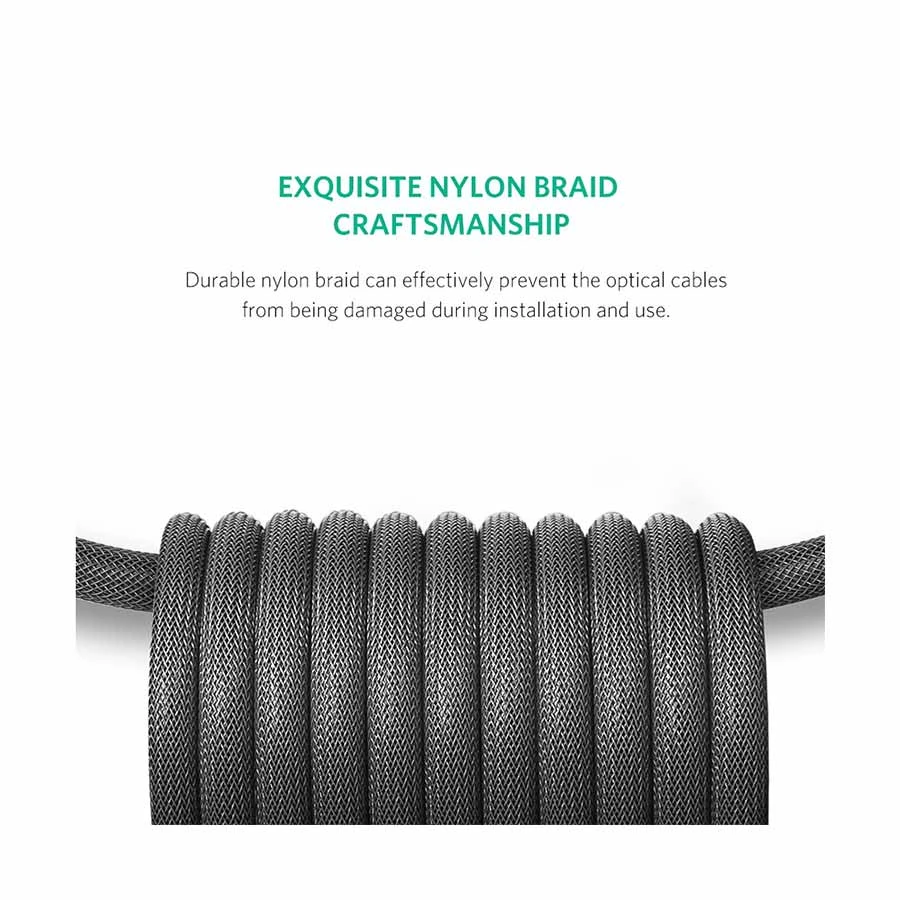 Ugreen Av108 (10541) Toslink Male To Male 3 Meter Optical Audio Cable B Ugreen Av108 (10541) Toslink Male To Male 3 Meter Optical Audio Cable B