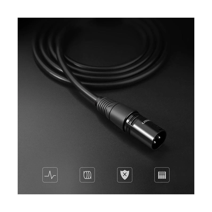 Ugreen Av130 (20714) Xlr Male To Xlr Female 10 Meter Microphone Extension Cable B Ugreen Av130 (20714) Xlr Male To Xlr Female 10 Meter Microphone Extension Cable B