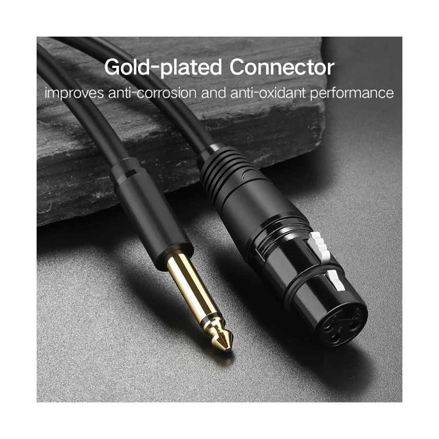 Ugreen Av131 (20721) 6 5Mm Male To Xlr Female 5 Meter Black Audio Cable A Ugreen Av131 (20721) 6 5Mm Male To Xlr Female 5 Meter Black Audio Cable A