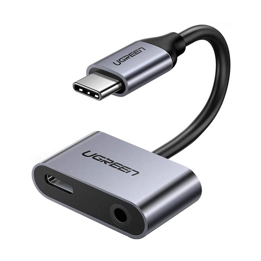 Ugreen Cm193 (50596) Type C To 3.5Mm Audio + Type C Female Aluminum Case Multiport Converter Ugreen Cm193 (50596) Type C To 3.5Mm Audio + Type C Female Aluminum Case Multiport Converter
