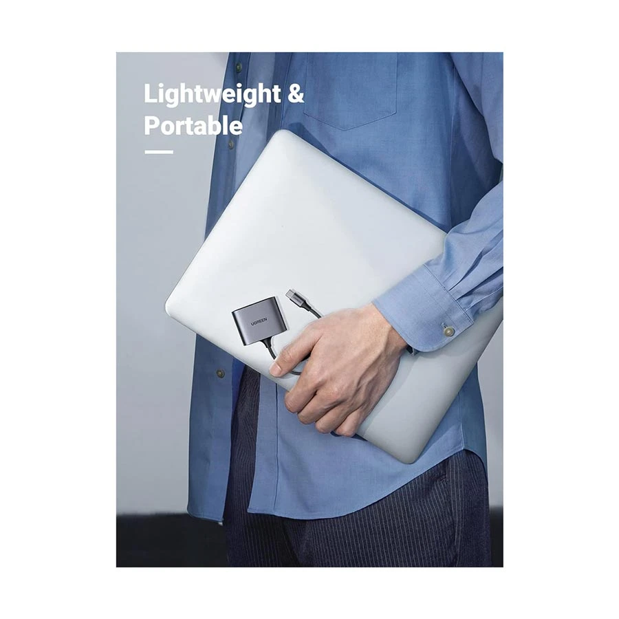 Ugreen Cm387 (80798) Type C Male To Usb, Sd &Amp; Tf Female Gray Converter A Ugreen Cm387 (80798) Type C Male To Usb, Sd &Amp; Tf Female Gray Converter A