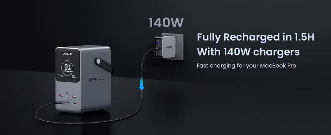 Ugreen Pb770 (25286) 48000Mah 300W Fast Charging Power Bank B Ugreen Pb770 (25286) 48000Mah 300W Fast Charging Power Bank B