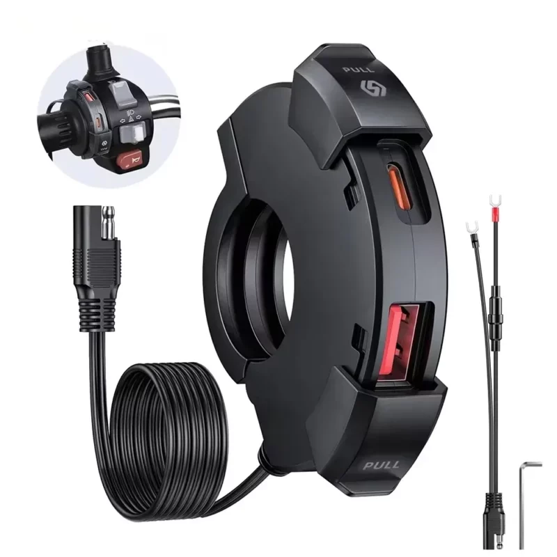 Universal Handle Bar Motorcycle Bike Phone Fast Charger B Universal Handle Bar Motorcycle Bike Phone Fast Charger B