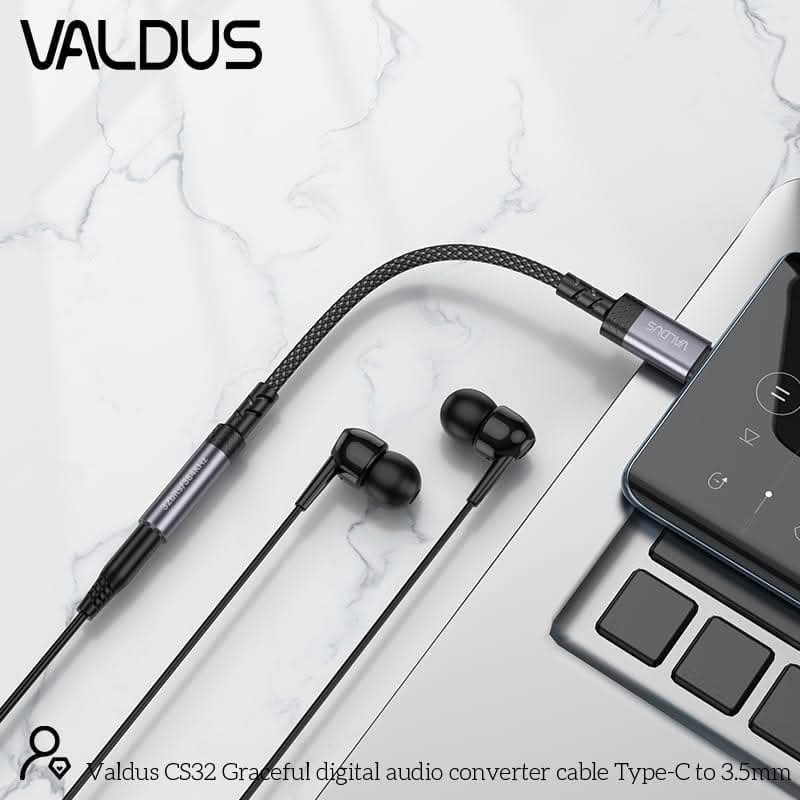 Valdus Cs32 Usb C To 3 5Mm Audio Adapter Cable A