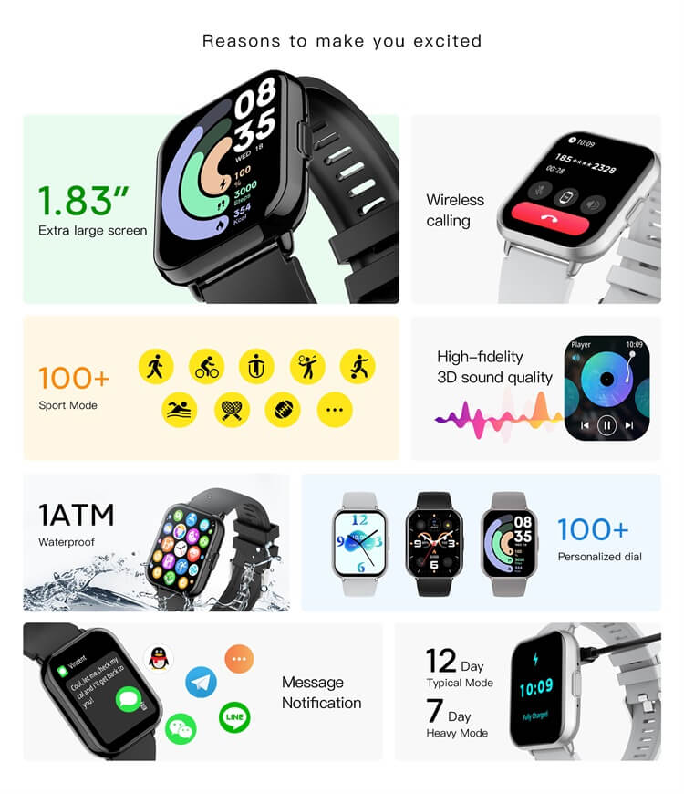 Valdus Vs14 Bluetooth Calling Smartwatch B