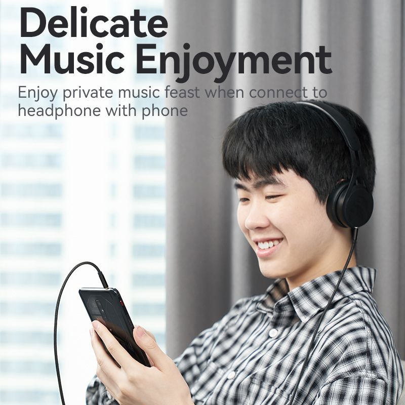 Vention Bawbg Cotton Braided 3 5Mm Male Audio Cable 1 5M A