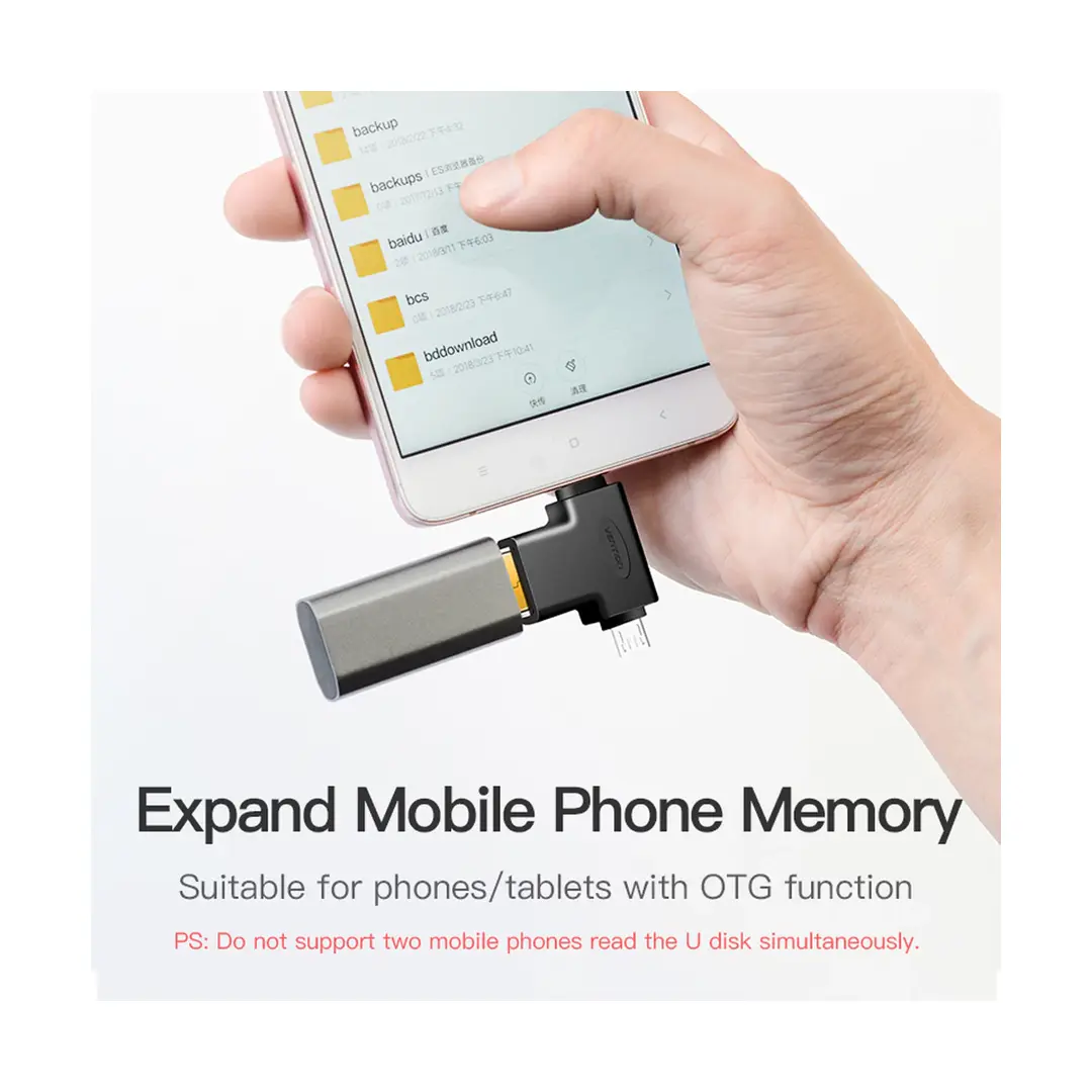 Vention Cdib0 Usb Type C &Amp; Micro Usb Male To Usb Female Converter A Vention Cdib0 Usb Type C &Amp; Micro Usb Male To Usb Female Converter A