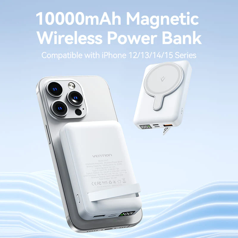 Vention Fhtb0 10000Mah 22 5W Magnetic Wireless Power Bank A