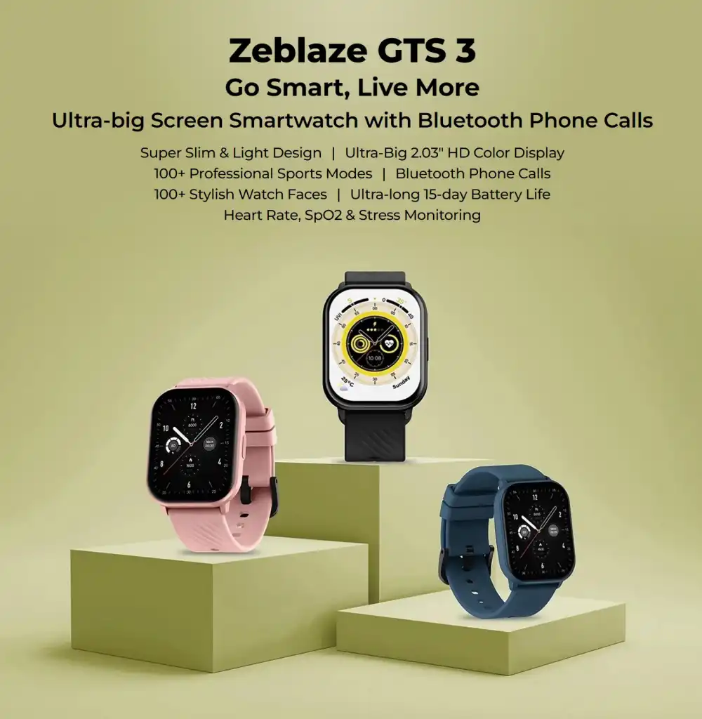 Zeblaze Gts 3 Voice Calling Smartwatch A Zeblaze Gts 3 Voice Calling Smartwatch A