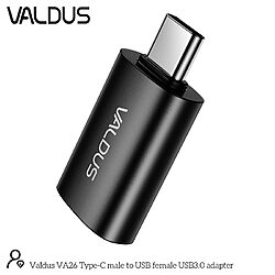 VALDUS VA26 USB C male to USB A female OTG adapter