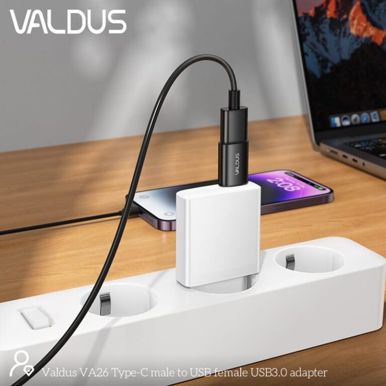 Valdus Va26 Usb C Male To Usb A Female Otg Adapter B