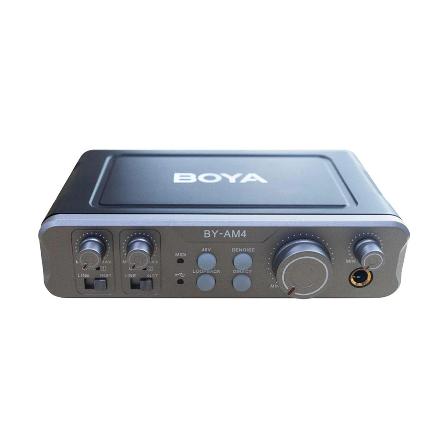 Boya By Am4 Dual Channel Audio Interface B Boya By Am4 Dual Channel Audio Interface B