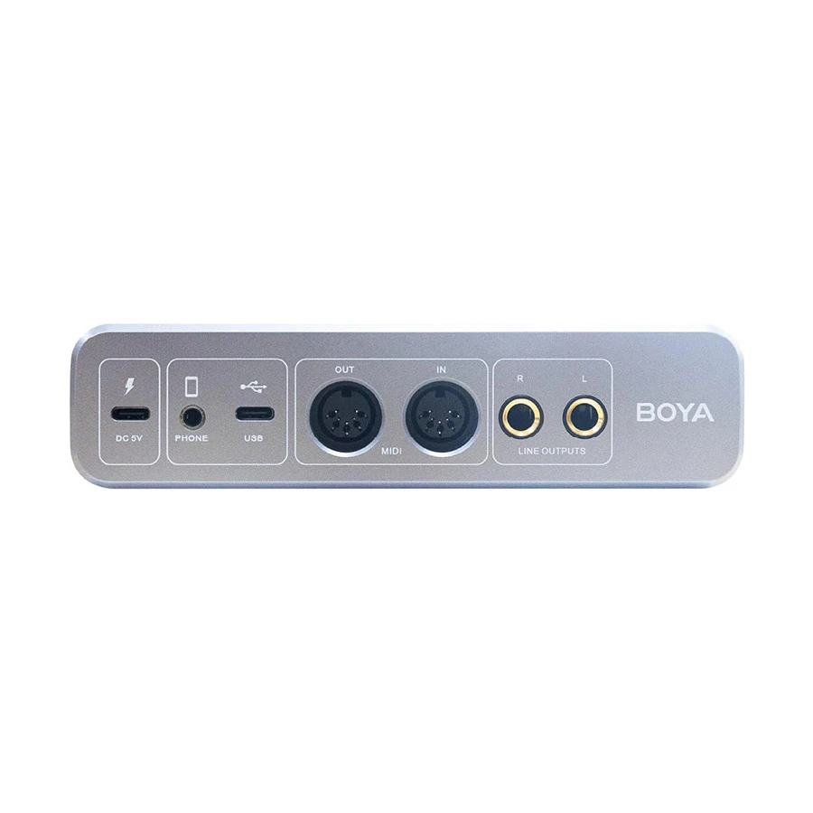 Boya By Am4 Dual Channel Audio Interface C Boya By Am4 Dual Channel Audio Interface C