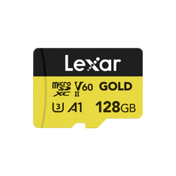Lexar Professional GOLD MicroSDXC UHS II Card – 128GB