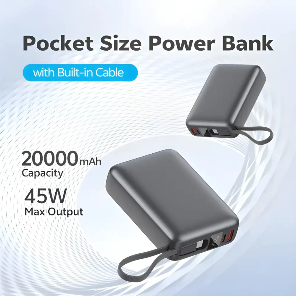 Qcy Pb20A 20000Mah 45W Pd Fast Charging Power Bank  A