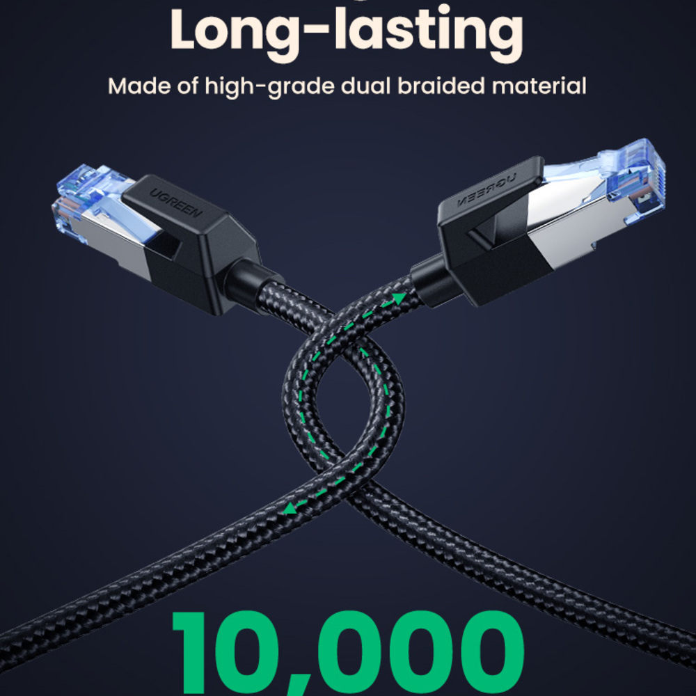 Ugreen 80432 Cat 8 Ethernet Cable 3M B Ugreen 80432 Cat 8 Ethernet Cable 3M B