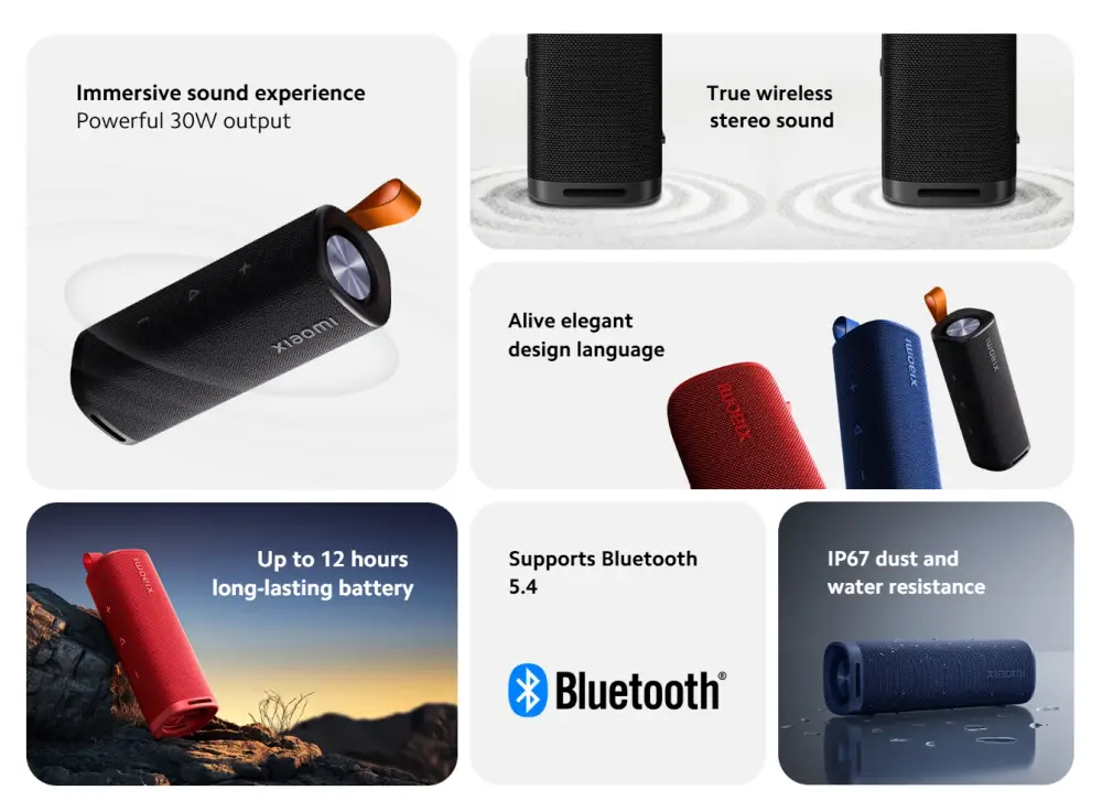 Xiaomi Mdz 38 Db Sound Outdoor 30W Portable Speaker B