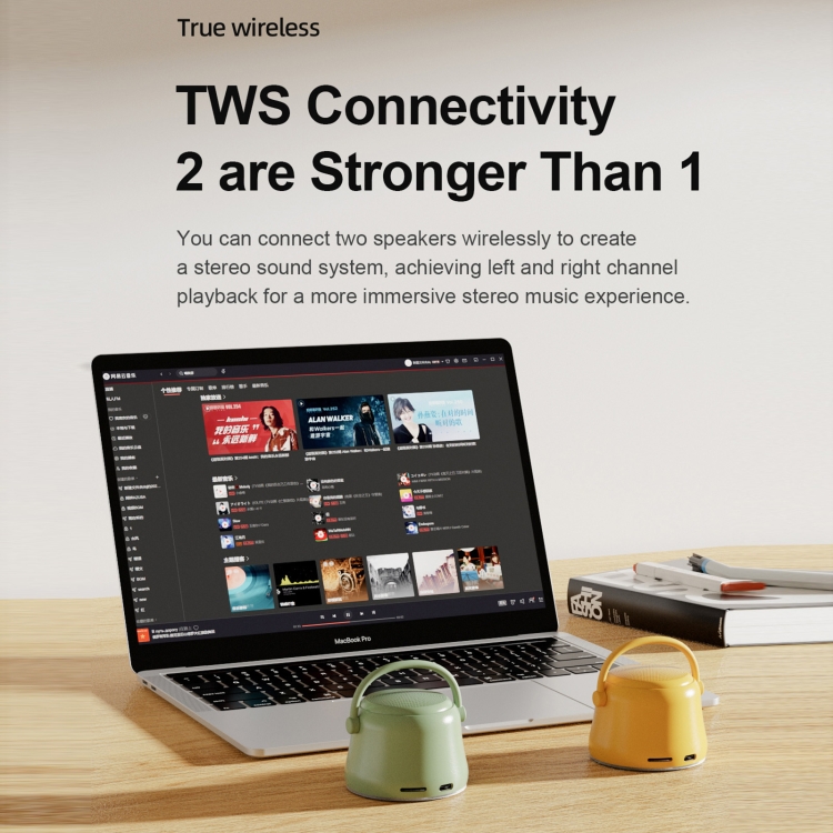 Ewa A20 Mini Bluetooth Bass Radiator Metal Speaker A