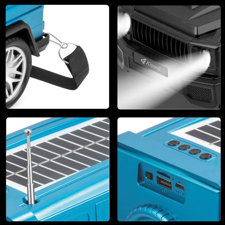 Kisonli B2 Bluetooth Speaker With Solar Charging B