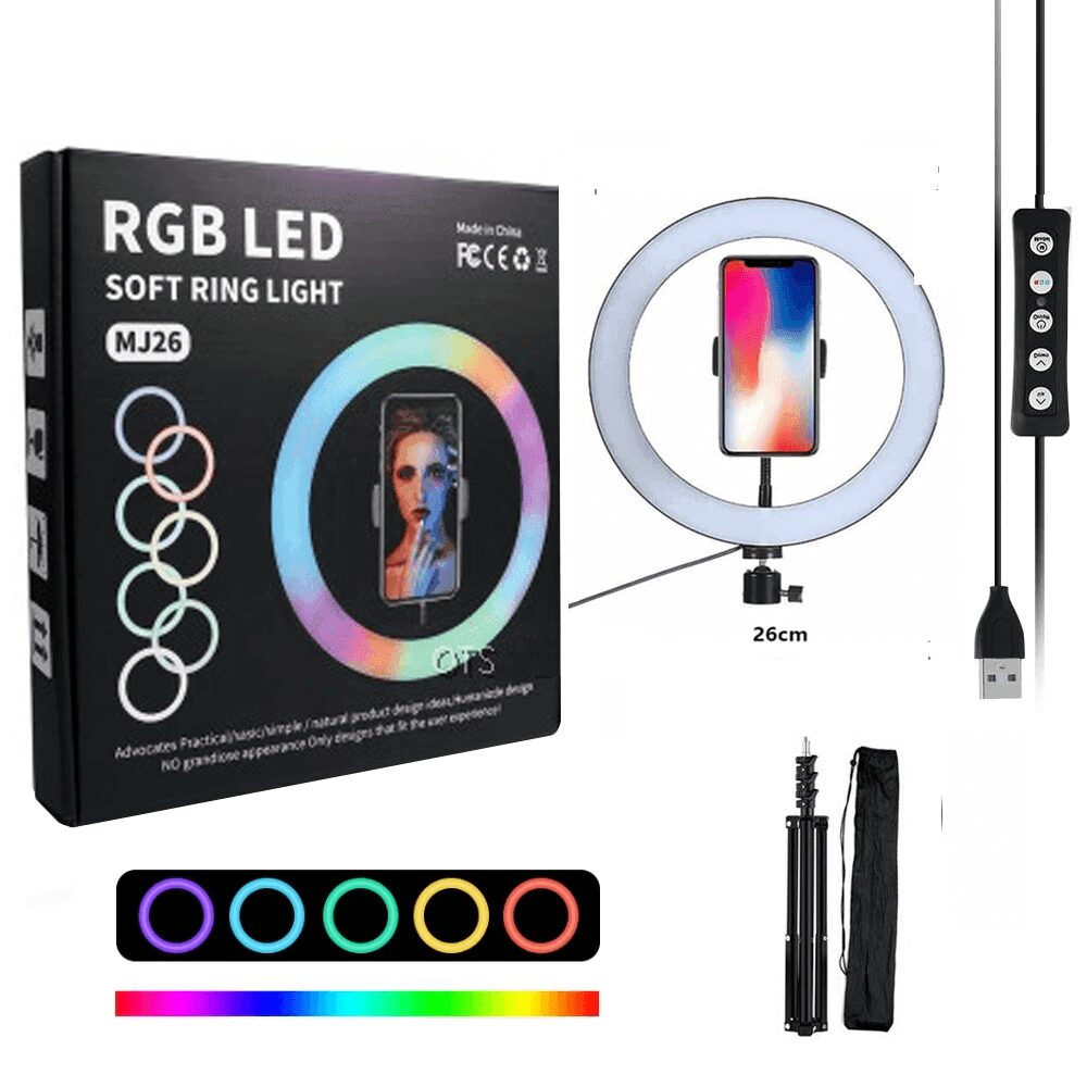 Mj26 Rgb Led Soft Ring Light 10Inch B Mj26 Rgb Led Soft Ring Light 10Inch B