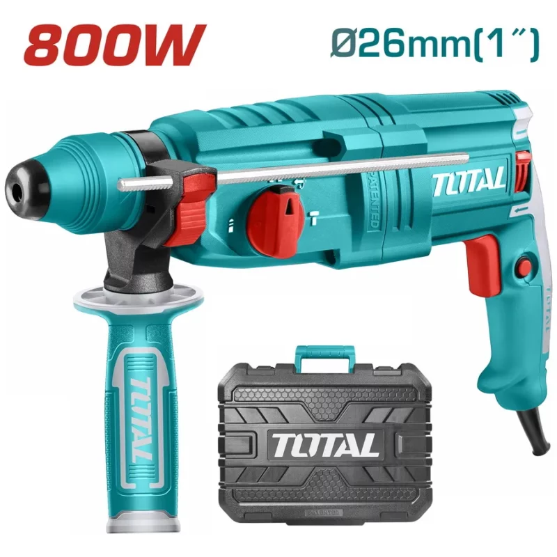 Total 800W Rotary Hammer Drill A Total 800W Rotary Hammer Drill A