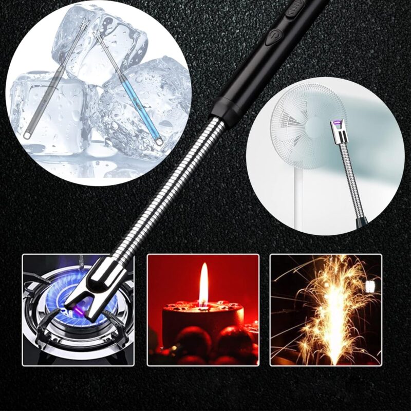 Type C Rechargeable Windproof Plasma Ignition Kitchen Lighter, Candle Lighter A