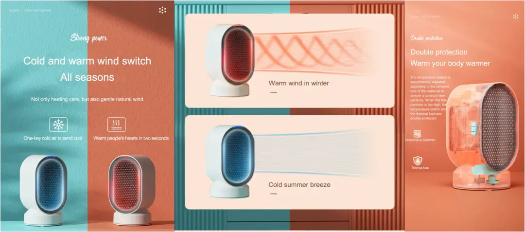 Xiaomi Dh Qn04 Douhe 600W Warmer Electric Heater A