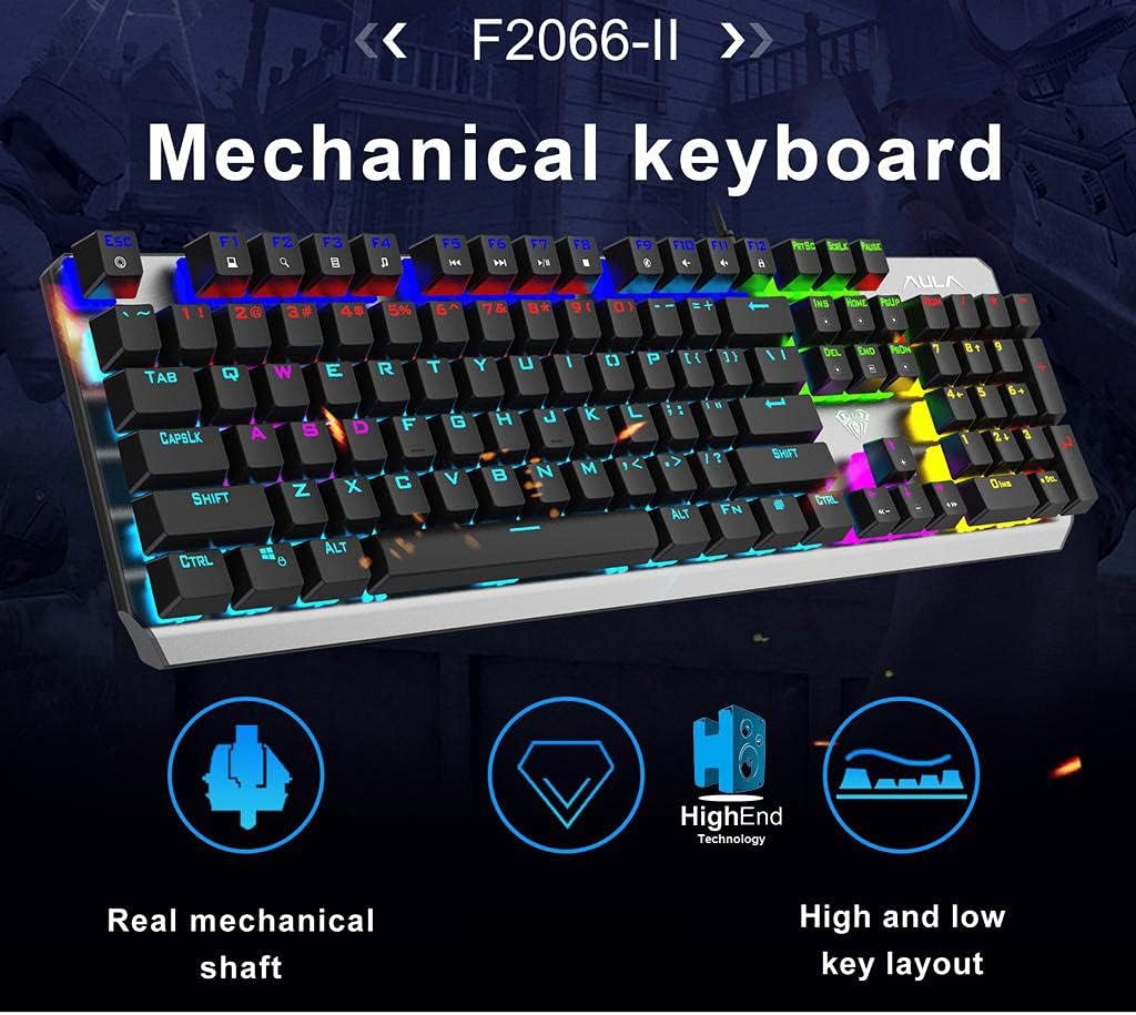 Aula F2066 Ii Wired Mechanical Gaming Keyboard A
