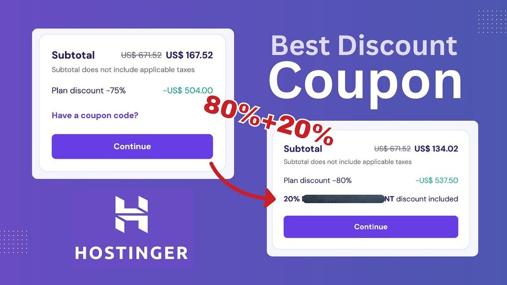 Best Hostinger Coupon Code offers – Big 20% Discount