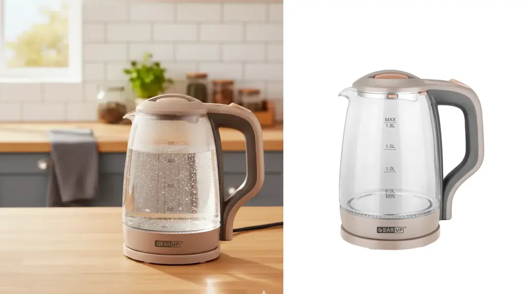 Gearup Electric Glass Kettle 1 8L (1500W) C